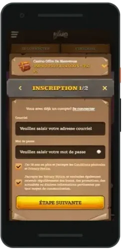 Lizaro slots on mobile